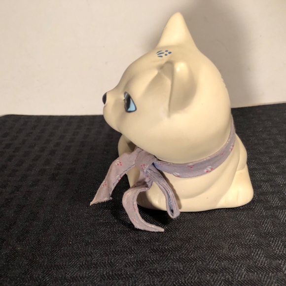 Vtg Flambro speckled beige ceramic cat - Picture 5 of 13